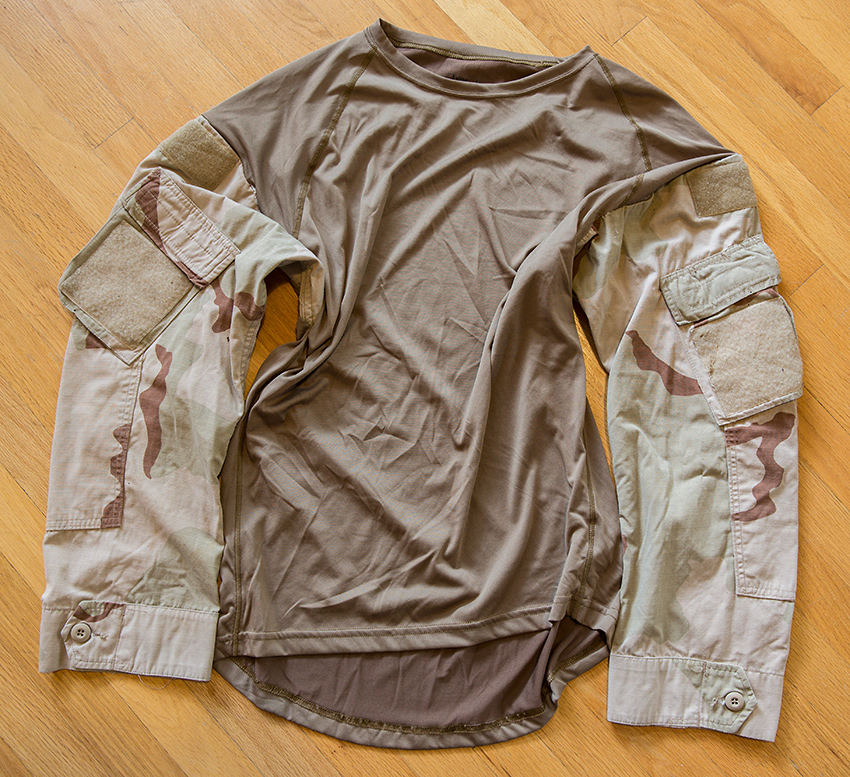 combat shirt with hood